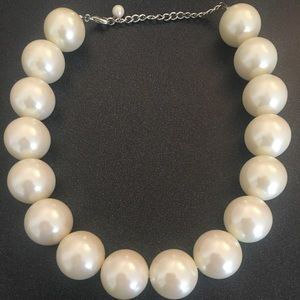 Large Faux Pearl Necklace